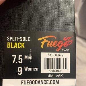 FUEGO split sole dance shoes